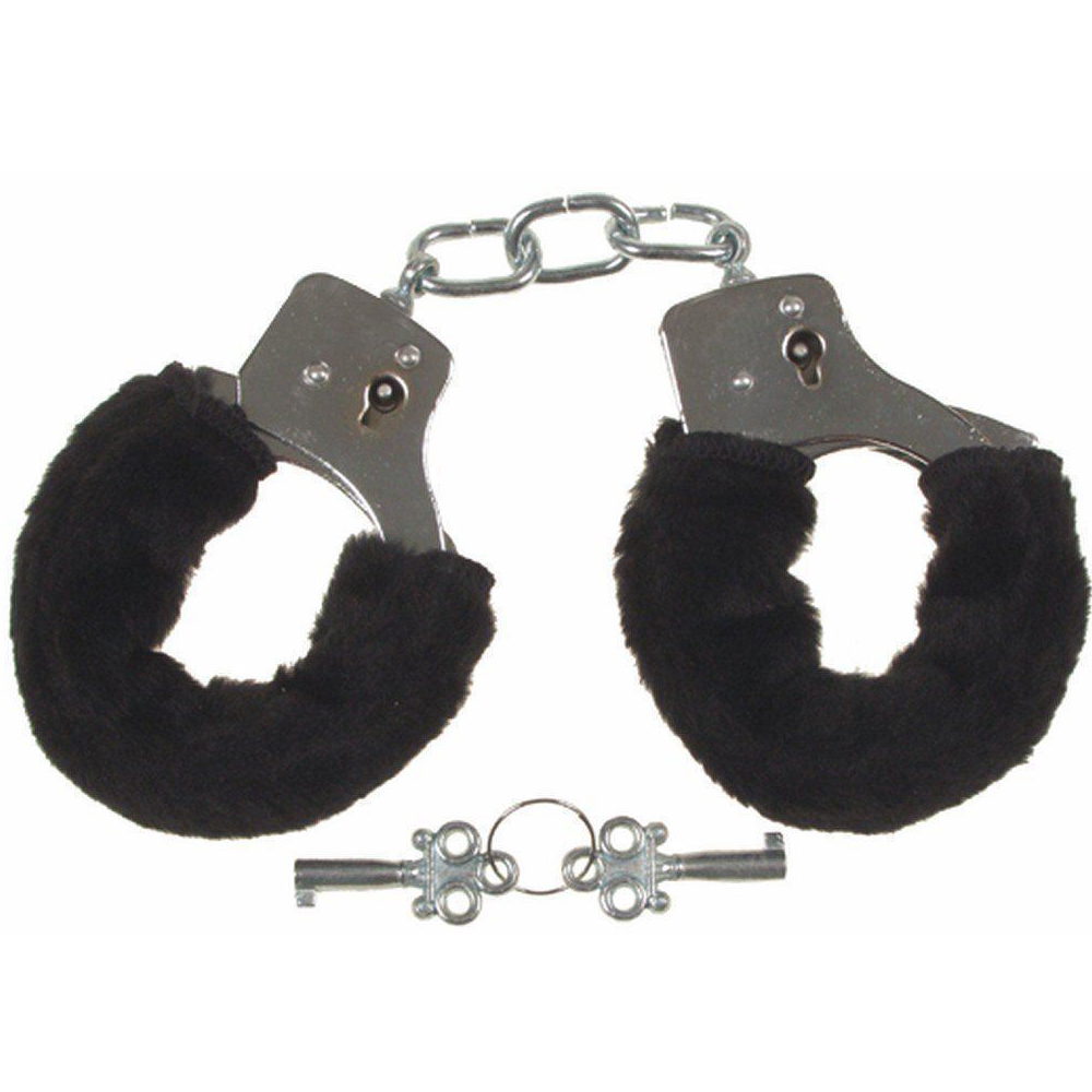 Fetish Store Fluffy Handboeien Zwart