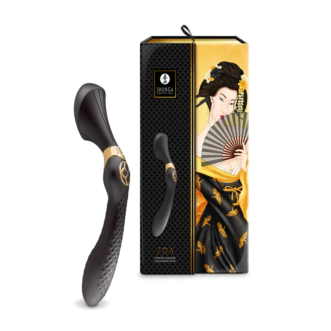 Shunga Zoa Vibrator Black