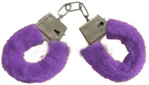 Fetish Store Fluffy Handboeien Paars