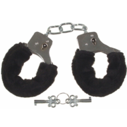 Fetish Store Fluffy Handboeien Zwart
